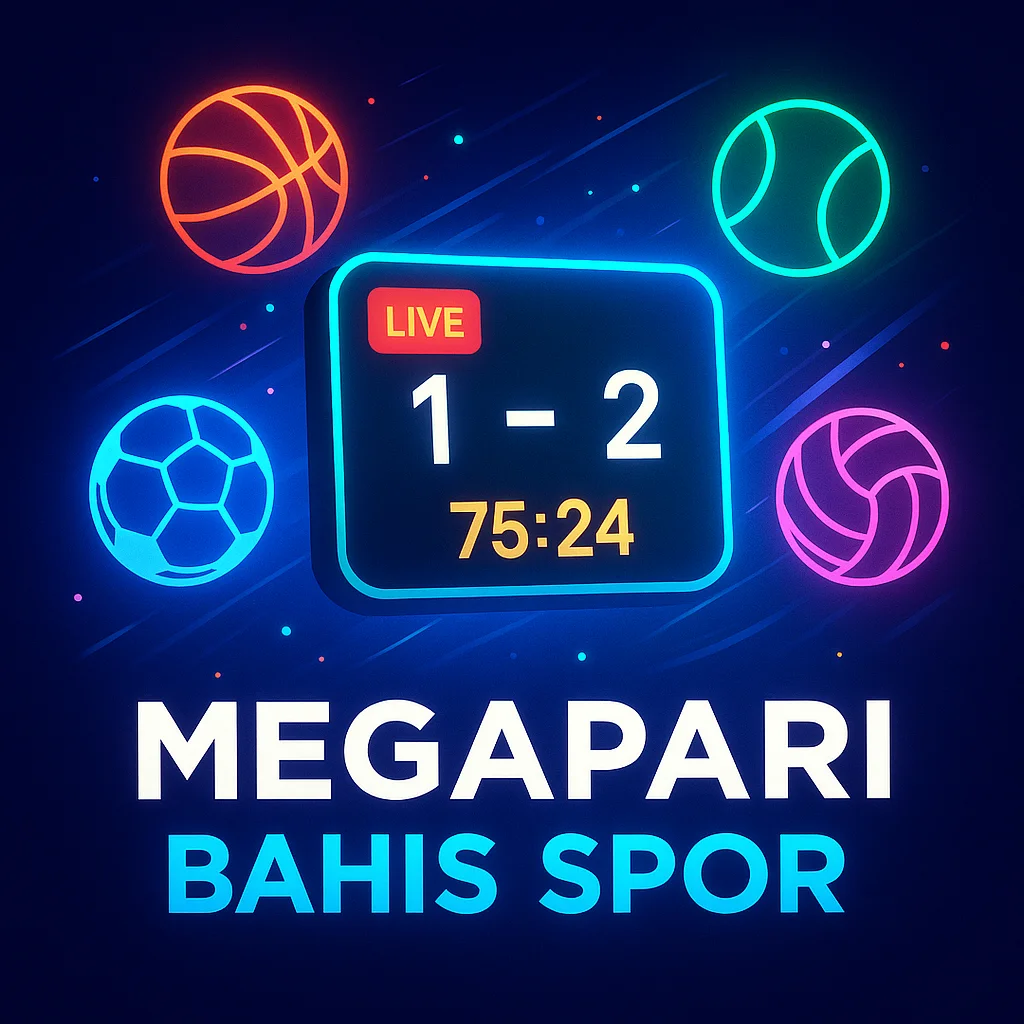 Canlı skor ekranı ve spor simgeleriyle bahis teması